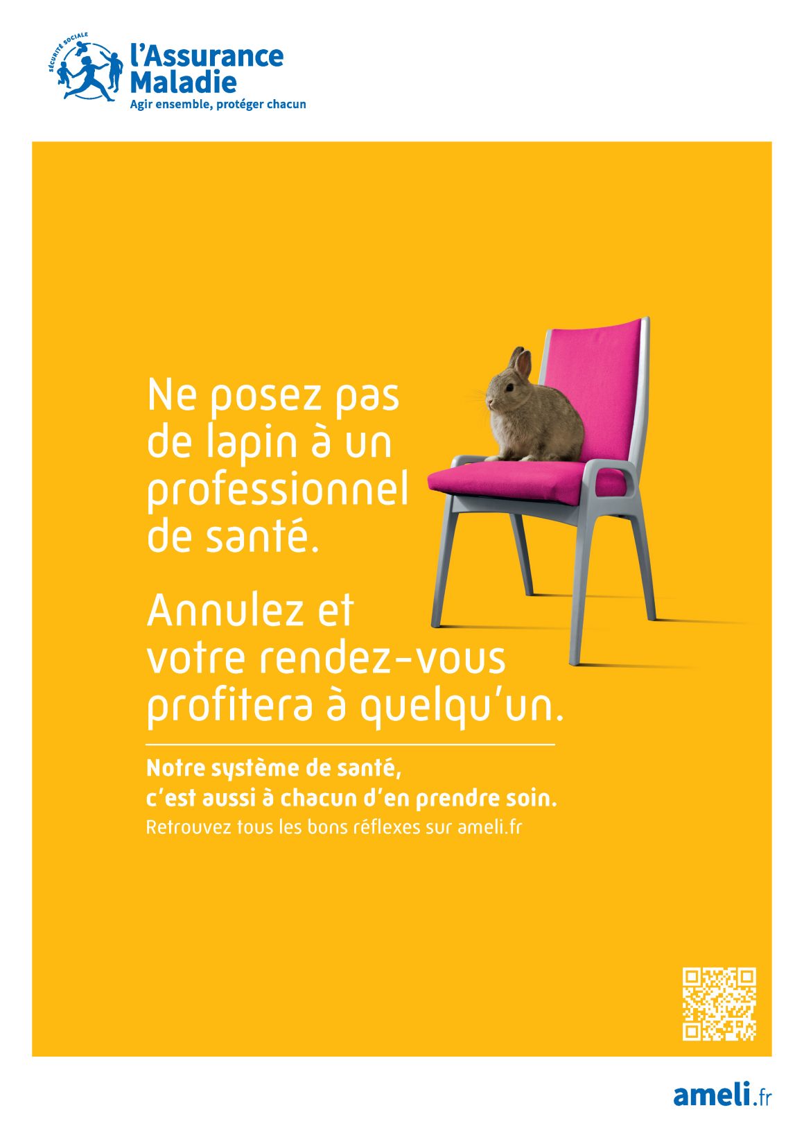 Affiche annuler son rendez-vous en cas d'empêchement