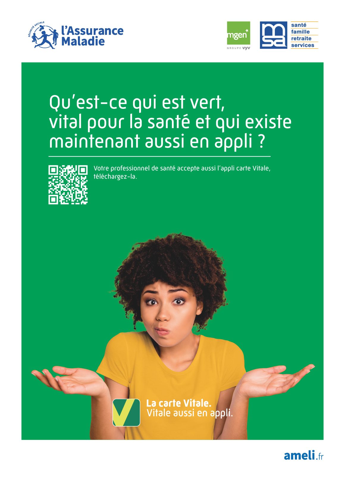 Affiche application carte vitale